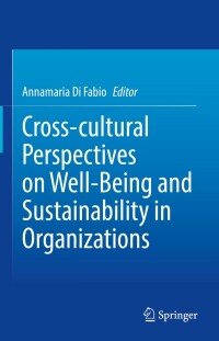 Cover image: Cross-cultural Perspectives on Well-Being and Sustainability in Organizations 9783030867089