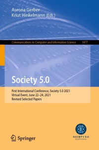 Cover image: Society 5.0 9783030867607