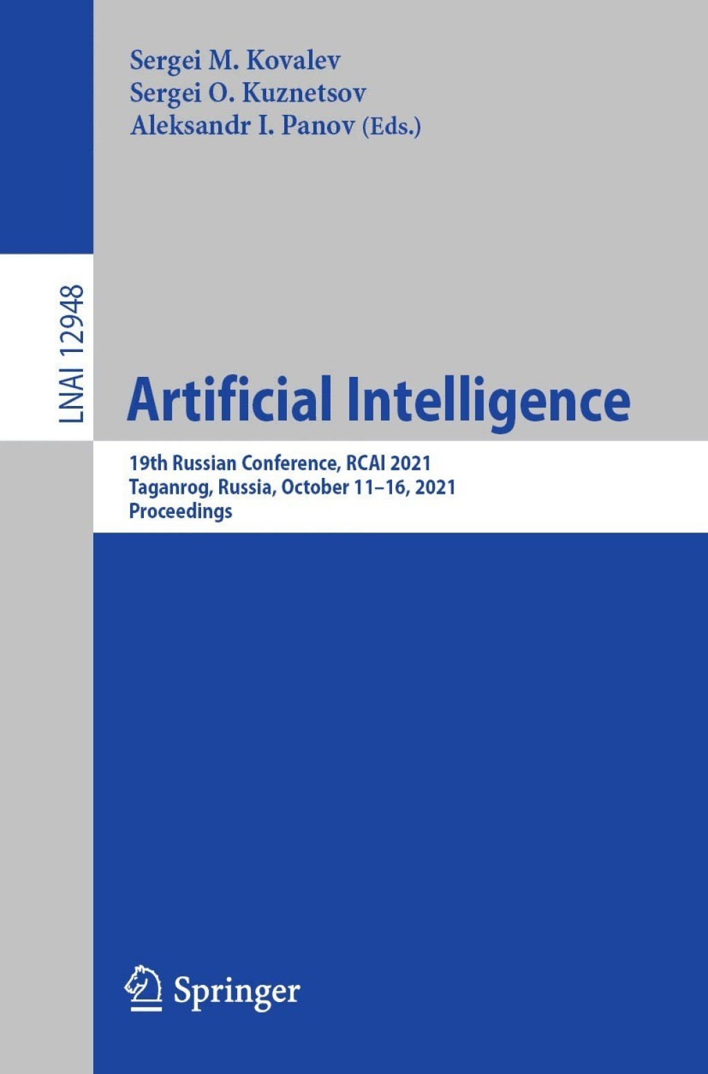 Artificial Intelligence 19th Russian Conference, RCAI 2021, Taganrog, Russia, October 11–16, 2021, Proceedings