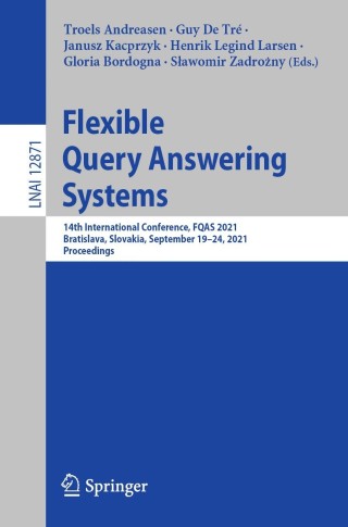 Cover image: Flexible Query Answering Systems 9783030869663