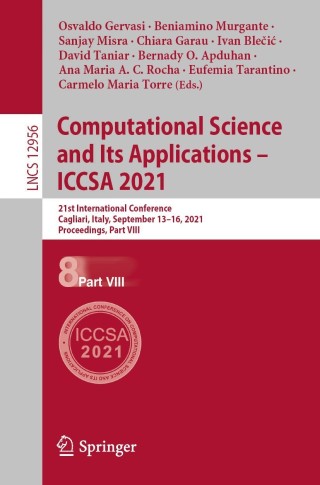 表紙画像: Computational Science and Its Applications – ICCSA 2021 9783030870096