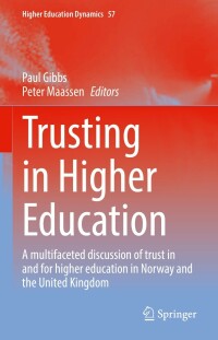 Imagen de portada: Trusting in Higher Education 9783030870362