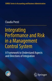 Cover image: Integrating Performance and Risk in a Management Control System 9783030870812
