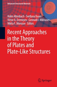 Titelbild: Recent Approaches in the Theory of Plates and Plate-Like Structures 9783030871840