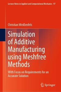 Immagine di copertina: Simulation of Additive Manufacturing using Meshfree Methods 9783030873363