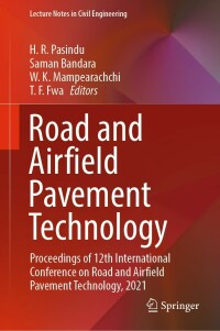 Cover image: Road and Airfield Pavement Technology 9783030873783