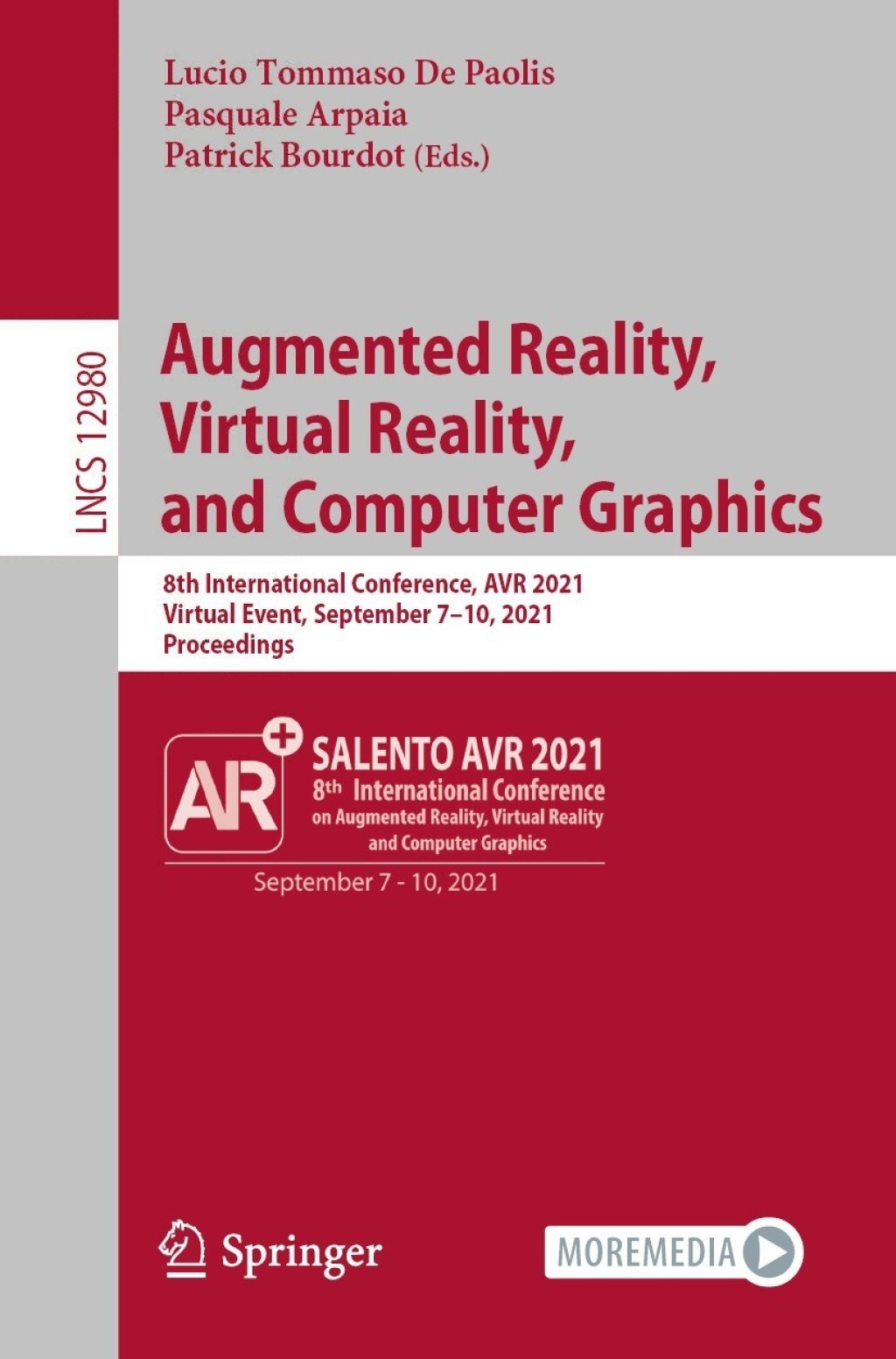 Augmented Reality, Virtual Reality, and Computer Graphics 8th International Conference, AVR 2021, Virtual Event, September 7–10, 2021, Proceedings