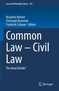 صورة الغلاف: Common Law – Civil Law 9783030877170