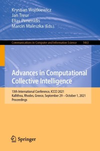 Cover image: Advances in Computational Collective Intelligence 9783030881122