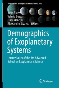 Cover image: Demographics of Exoplanetary Systems 9783030881238