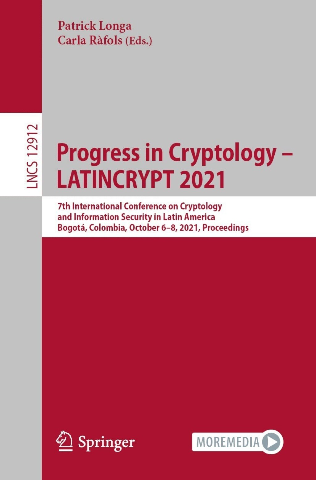 Progress in Cryptology – LATINCRYPT 2021 7th International Conference on Cryptology and Information Security in Latin America, Bogotá, Colombia, October 6–8, 2021, Proceedings