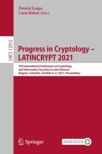 Imagen de portada: Progress in Cryptology – LATINCRYPT 2021 9783030882372