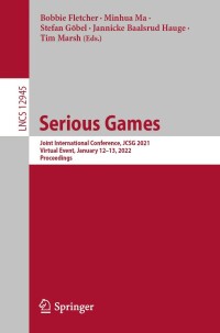 Cover image: Serious Games 9783030882716