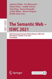 صورة الغلاف: The Semantic Web – ISWC 2021 9783030883607
