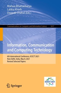 صورة الغلاف: Information, Communication and Computing Technology 9783030883775