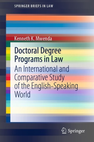 Omslagafbeelding: Doctoral Degree Programs in Law 9783030884208