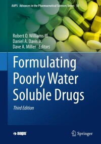 Cover image: Formulating Poorly Water Soluble Drugs 3rd edition 9783030887186