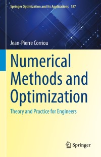 Imagen de portada: Numerical Methods and Optimization 9783030893651