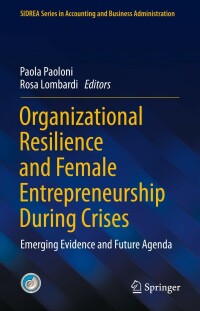 Imagen de portada: Organizational Resilience and Female Entrepreneurship During Crises 9783030894115