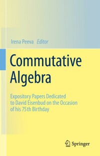 Imagen de portada: Commutative Algebra 9783030896935