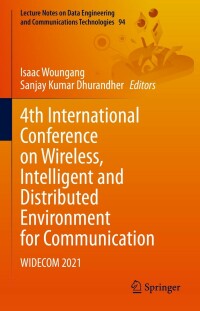 Immagine di copertina: 4th International Conference on Wireless, Intelligent and Distributed Environment for Communication 9783030897758