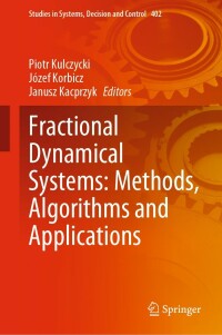 Cover image: Fractional Dynamical Systems: Methods, Algorithms and Applications 9783030899714