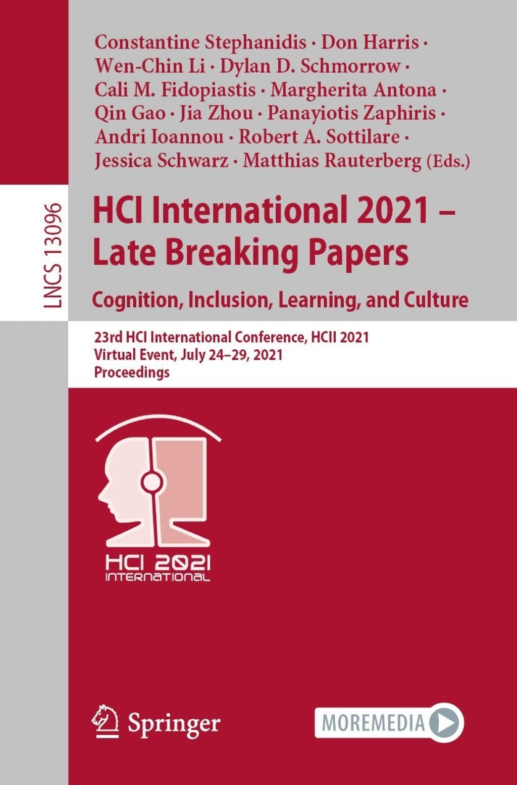 HCI International 2021 – Late Breaking Papers: Cognition, Inclusion, Learning, and Culture 23rd HCI International Conference, HCII 2021,  Virtual Event, July 24–29, 2021, Proceedings