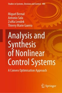 Cover image: Analysis and Synthesis of Nonlinear Control Systems 9783030907723