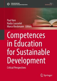 Titelbild: Competences in Education for Sustainable Development 9783030910549