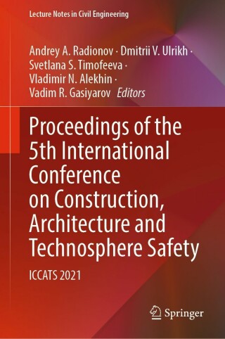 Immagine di copertina: Proceedings of the 5th International Conference on Construction, Architecture and Technosphere Safety 9783030911447
