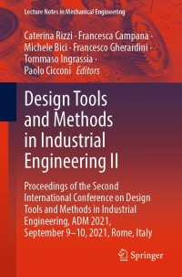 Cover image: Design Tools and Methods in Industrial Engineering II 9783030912338