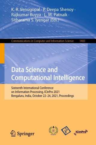 Cover image: Data Science and Computational Intelligence 9783030912437
