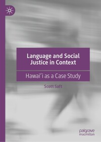 Cover image: Language and Social Justice in Context 9783030912505