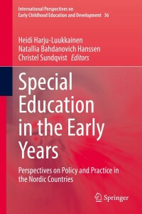 Cover image: Special Education in the Early Years 9783030912963