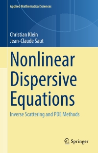 Cover image: Nonlinear Dispersive Equations 9783030914264