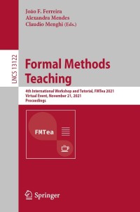 Cover image: Formal Methods Teaching 9783030915490