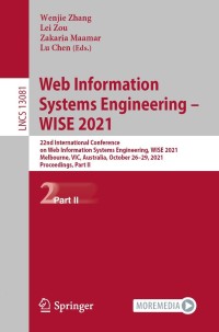 Imagen de portada: Web Information Systems Engineering – WISE 2021 9783030915599