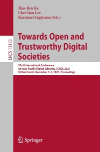 Cover image: Towards Open and Trustworthy Digital Societies 9783030916688