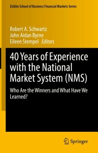 Cover image: 40 Years of Experience with the National Market System (NMS) 9783030919115