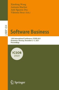 Cover image: Software Business 9783030919825
