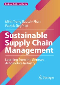 Cover image: Sustainable Supply Chain Management 9783030921552