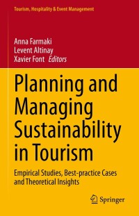 Cover image: Planning and Managing Sustainability in Tourism 9783030922078