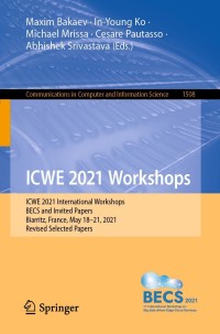 Imagen de portada: ICWE 2021 Workshops 9783030922306