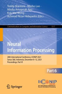 Immagine di copertina: Neural Information Processing 9783030923099