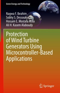 Imagen de portada: Protection of Wind Turbine Generators Using Microcontroller-Based Applications 9783030926274