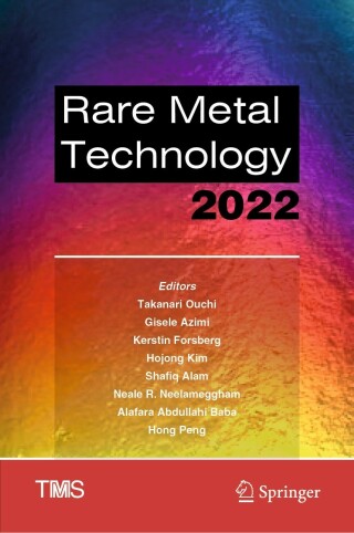 Imagen de portada: Rare Metal Technology 2022 9783030926618