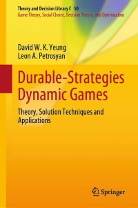 Immagine di copertina: Durable-Strategies Dynamic Games 9783030927417