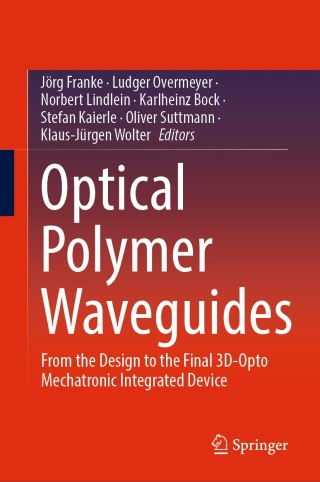 Cover image: Optical Polymer Waveguides 9783030928537