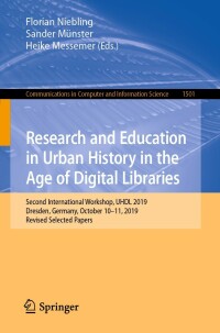 Imagen de portada: Research and Education in Urban History in the Age of Digital Libraries 9783030931858