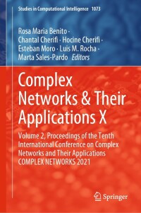 Imagen de portada: Complex Networks & Their Applications X 9783030934125